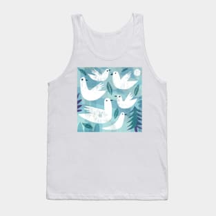 Six White Doves Tank Top